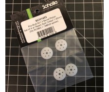 Pro-Built 6 Hole Flat Piston Set (16mm, fits RC8B4 / Mugen)